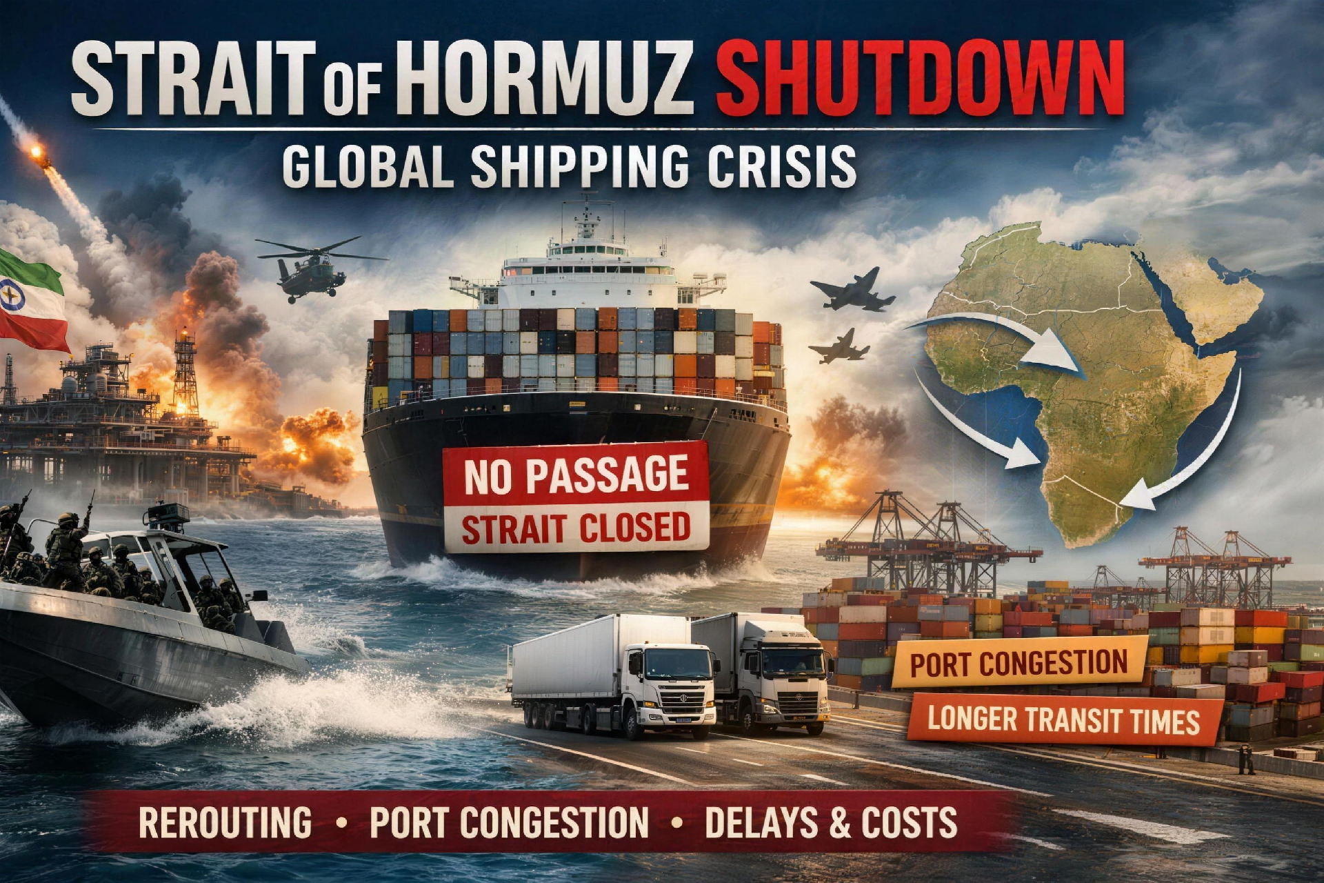 Strait of Hormuz Closure: Global Shipping Crisis & Supply Chain Disruption Analysis